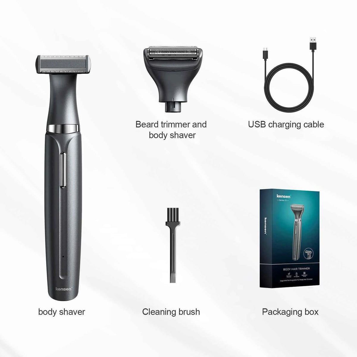 2 in 1 Professional Body & Facial Grooming System – High Torque Cordless Trimmer for Precision Personal Care