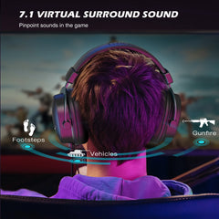 7.1 Surround Sound Gaming Headset for PC, Mac, PS4 & PS5 by Snagg A Gaming Headset