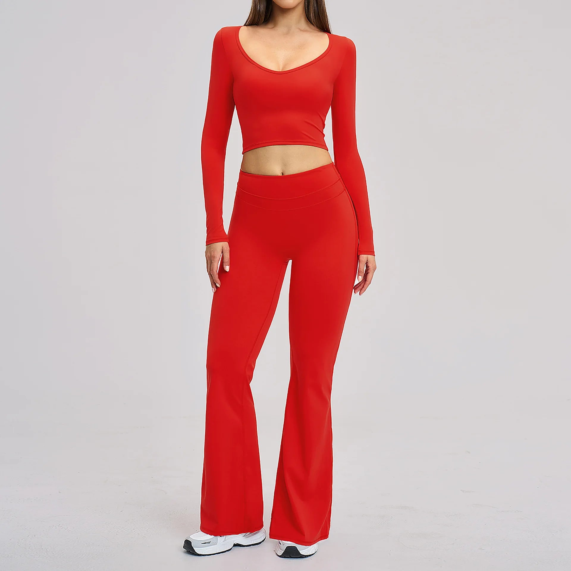 Women's 2-Piece Fitness Tracksuit | Seamless Sports Bra & High Waist Leggings Yoga Gym Set
