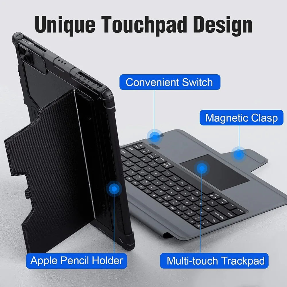 Magic Keyboard With Lens Protection For iPad Series by Snagg A Wireless Keyboard