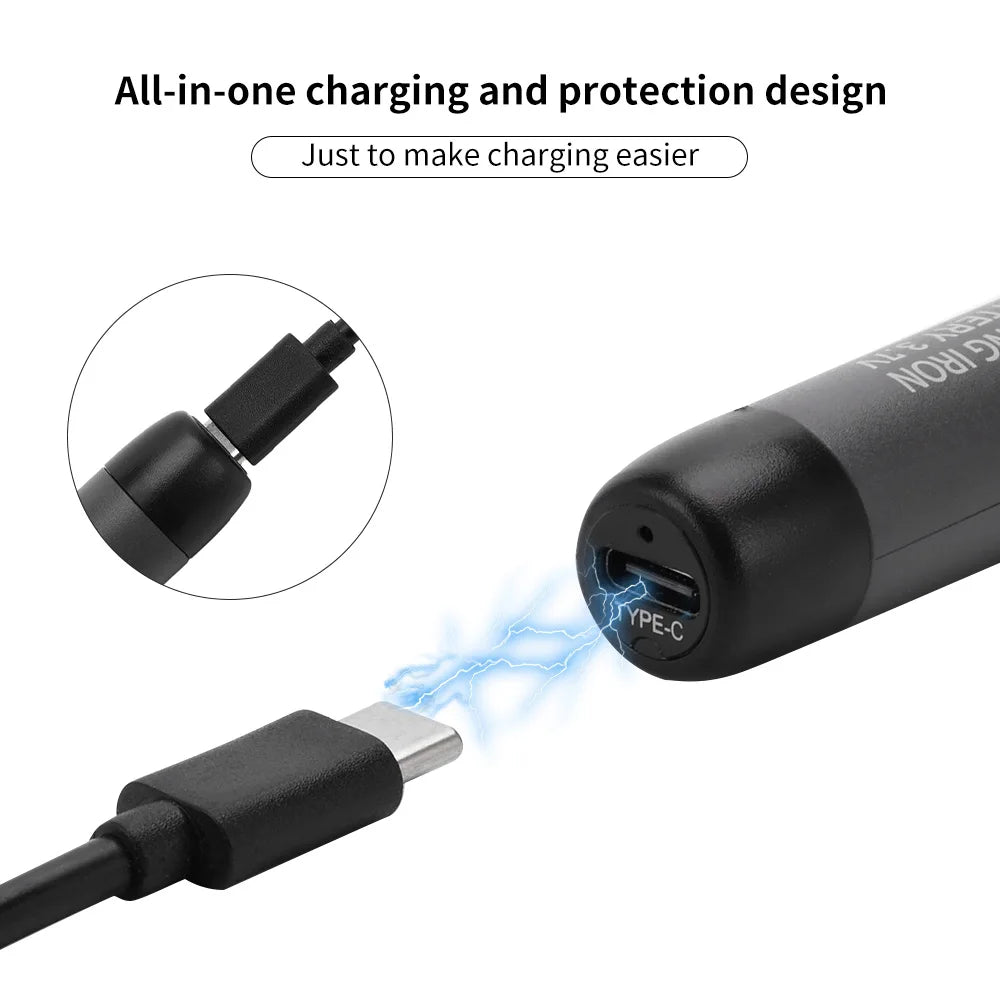 Mini USB-C Digital Soldering Iron Set