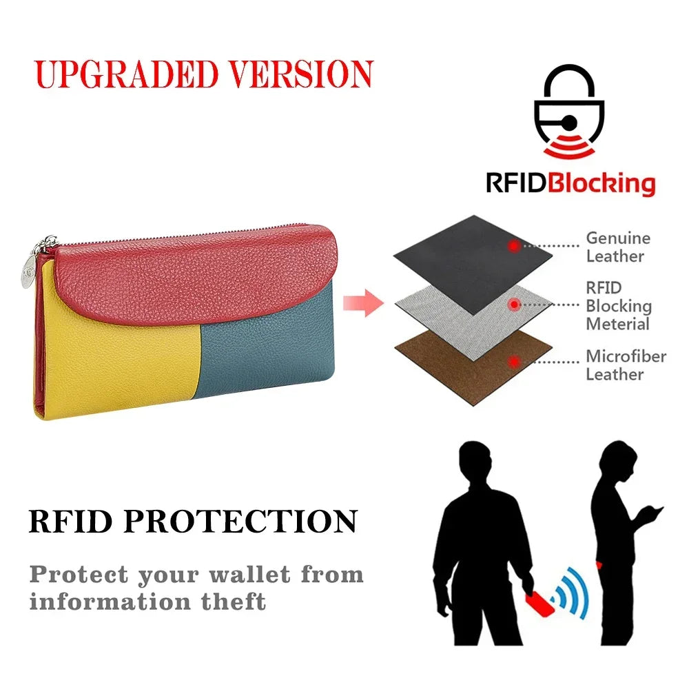 Royal Bagger RFID Long Wallet for Women
