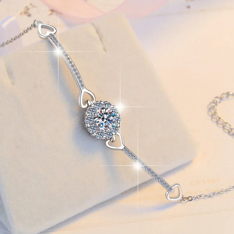 1ct Moissanite Bracelet