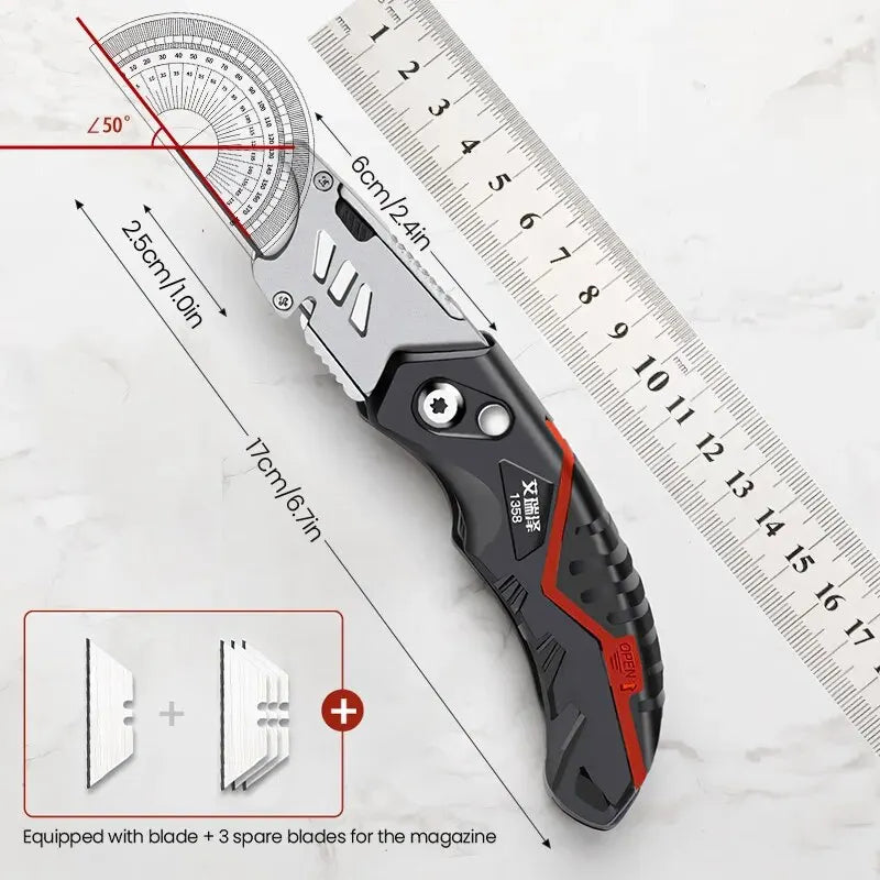 Heavy Duty Folding Utility Knife by Snagg A Knife