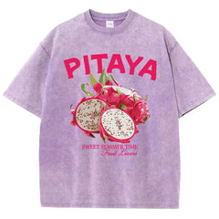 Fresh Pitaya Print Womans Streetwear T-Shirt