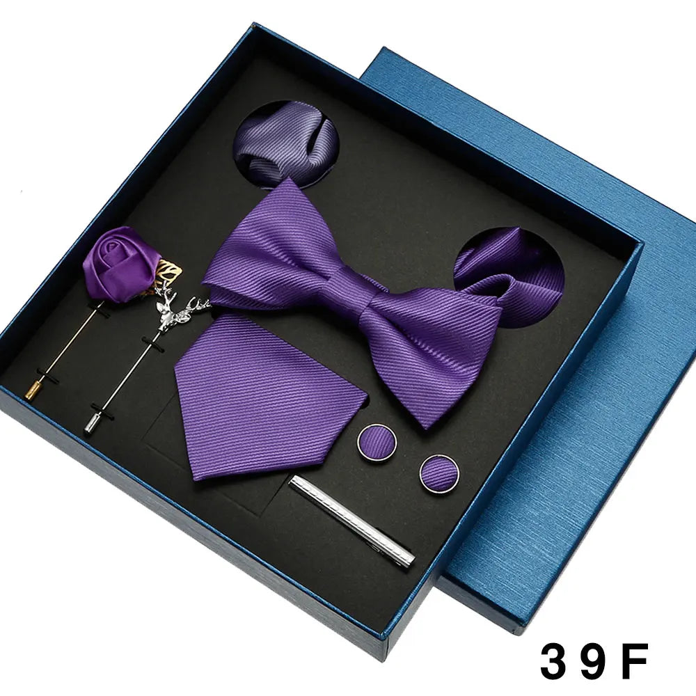Luxury Silk Tie Set for Men - 39F - Others In Fashion