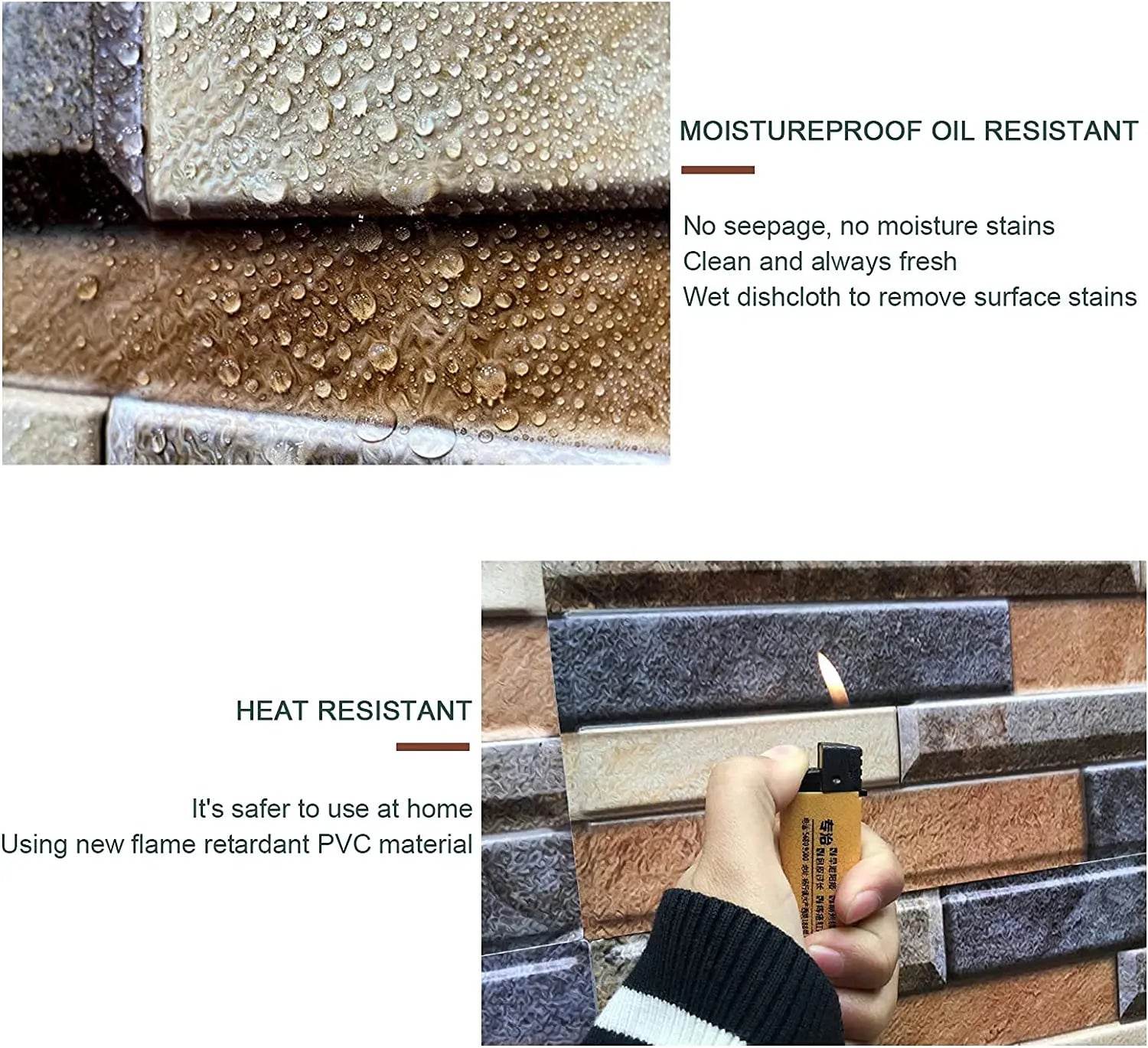3D Self-Adhesive Brick Wall Stickers - SnaggIt