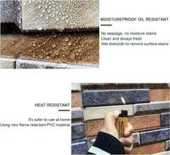 3D Self-Adhesive Brick Wall Stickers - SnaggIt