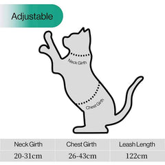 Adjustable Cat Harness and Leash Set - SnaggIt
