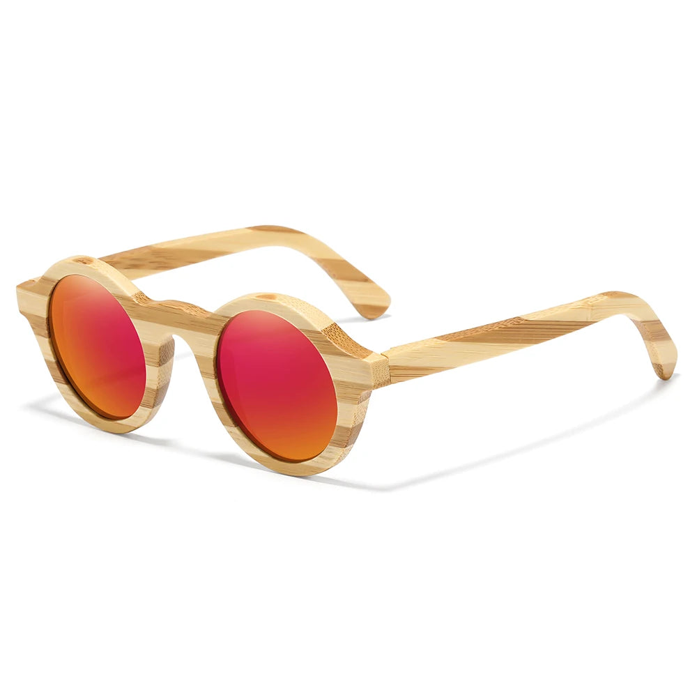 Natural Zebra Bamboo Polarized Sunglasses by Snagg It Sunglasses