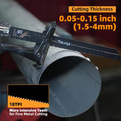 10PCS Bi Metal Sawzall Blades – 6” & 9” 18TPI M42 Cobalt for Metal Cutting