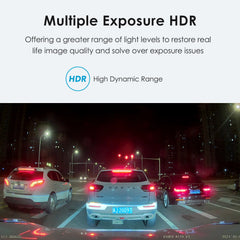2K Quad HD+ Buffered Parking Dash Cam | Super Night Vision & GPS Logger