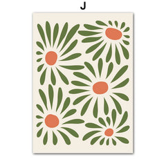 Abstract Flower Market Canvas Print by Snagg A Print