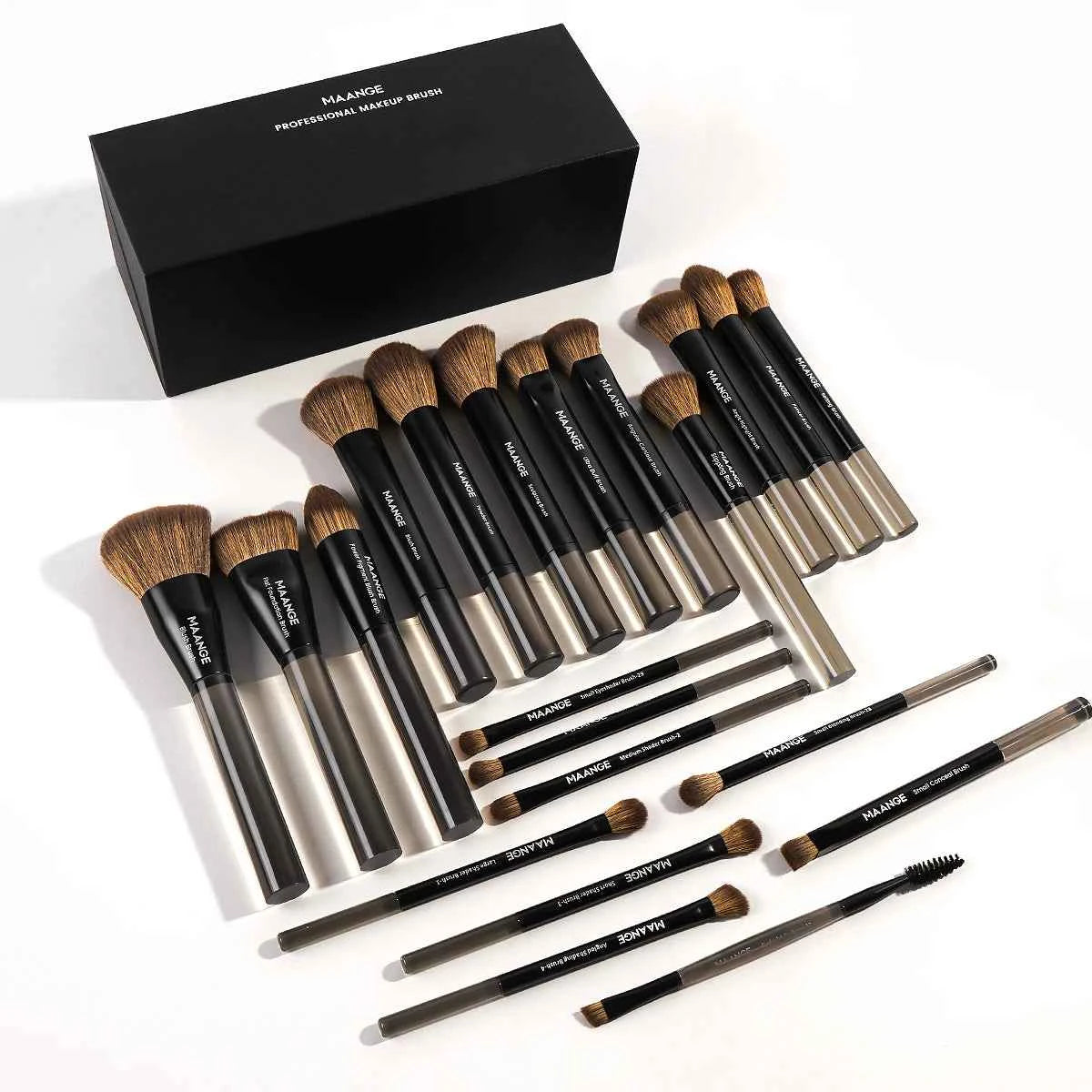 21 Pcs Magic Pink Professional Makeup Brush Set – Full Collection for Face & Eyes