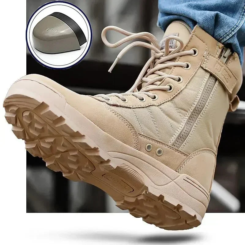Men’s Steel Toe Tactical Work Boots by Snagg A Shoes