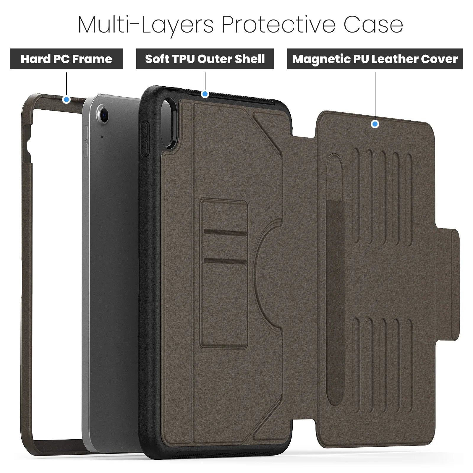 Smart Flip Case For iPad 7 / 8 / 9 / 10 / 11Th by Snagg An iPad Case