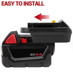 MIL18DL battery adapter for Milwaukee M18 batteries to DeWalt tools – image 3