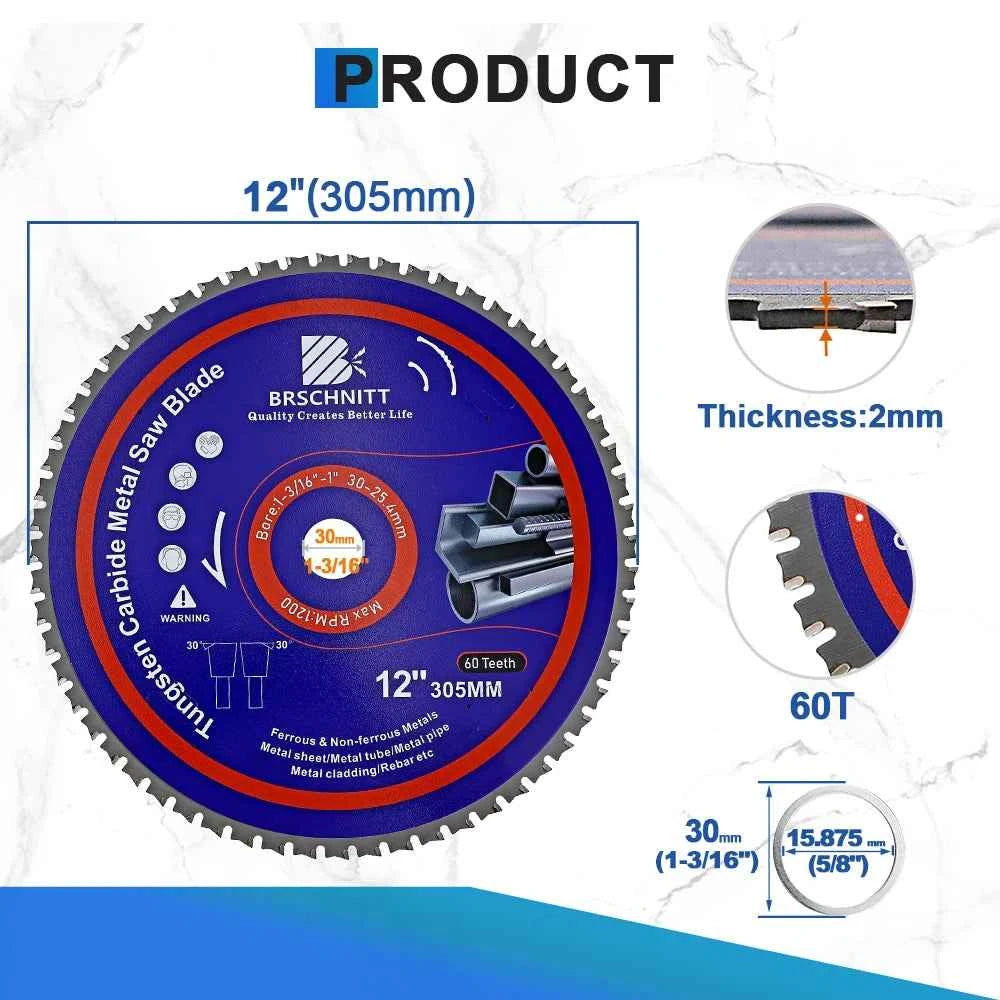 Professional Alloy Iron Cutting Disc | 165mm–355mm Carbide-Tipped Circular Saw Blade for Steel & Rebar