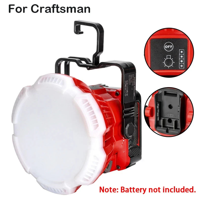 24W LED work light with hook for 18V tool batteries – image 11