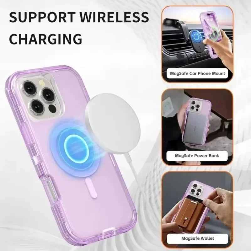 Rugged OTT Armor MagSafe Clear Case – for iPhone 17 Series - Phone Cases & Covers
