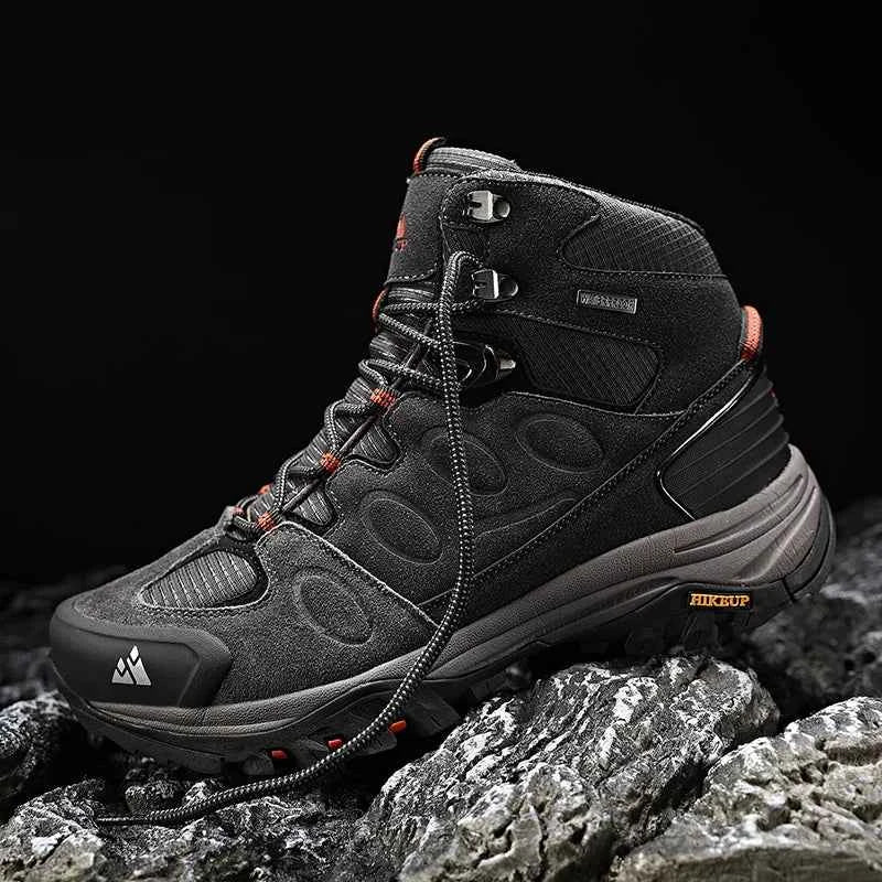 Men's Suede High-Top Winter Boots – Suede & Mesh Trekking Boots with Non-Slip Sole