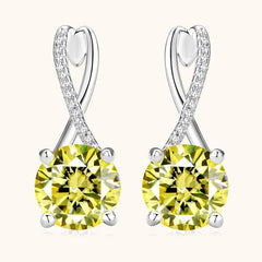 4CT Pink Moissanite Earrings - SnaggIt