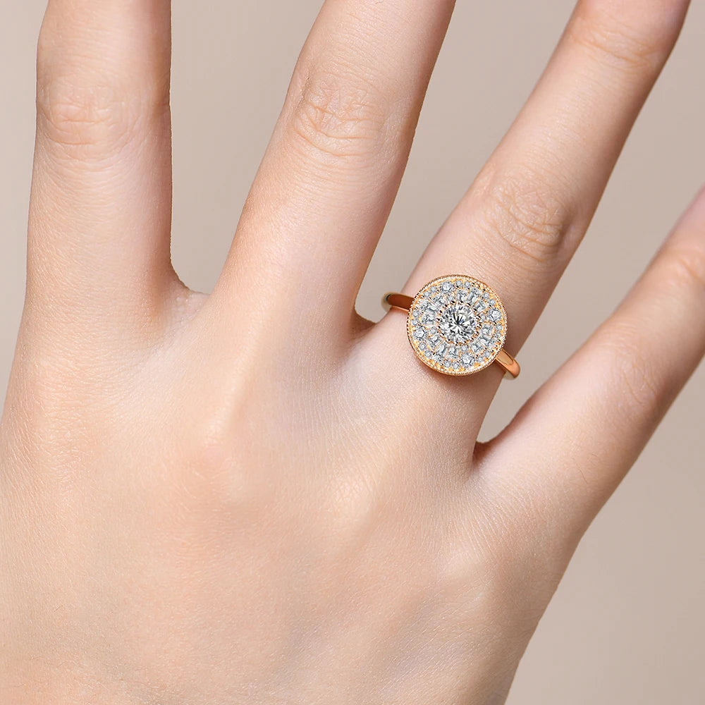 0.5ct Full Moissanite Ring