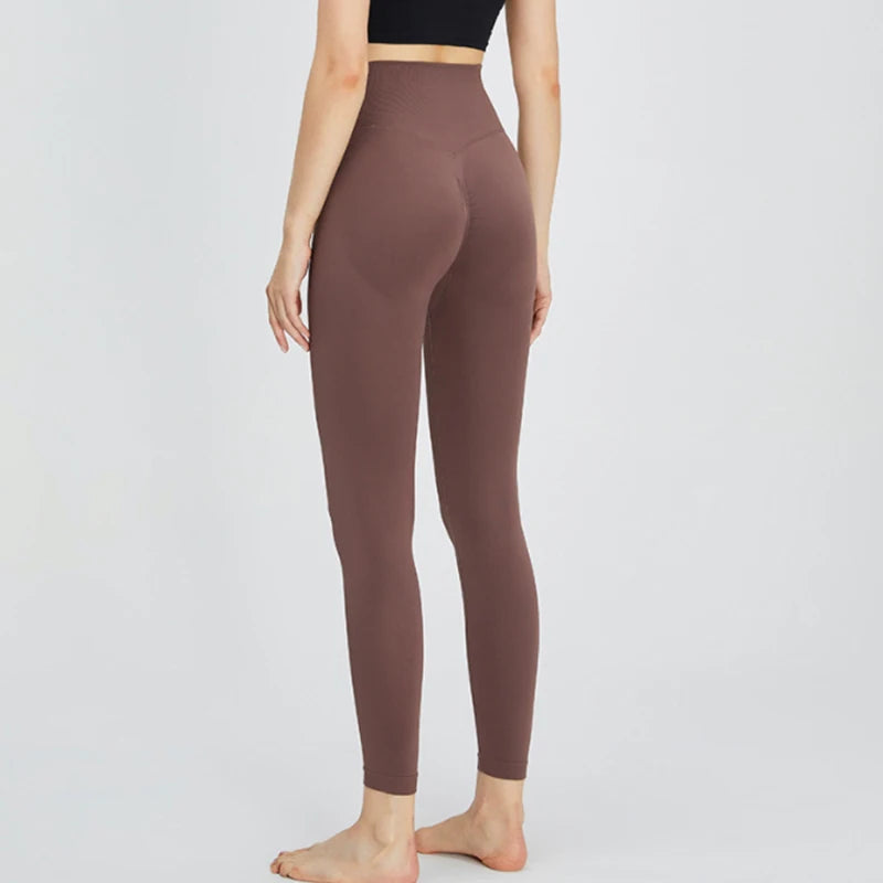 Women's High Waist Scrunch Butt Yoga Leggings | Seamless High Elastic Gym Running Training Fitness