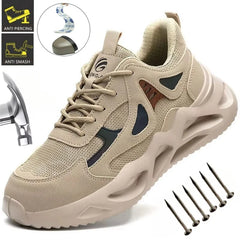 Lightweight Safety Shoes – Men Steel Toe Work by Snagg A Shoes