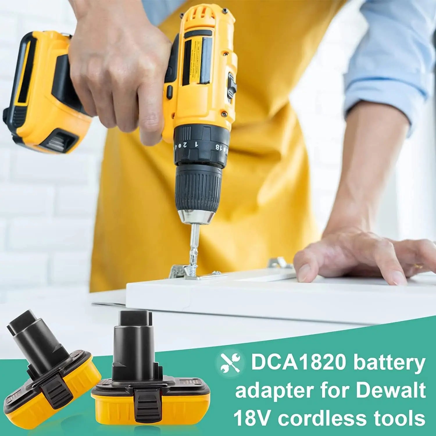 DCA1820 battery adapter for DeWalt 20V batteries to 18V tools – image 10