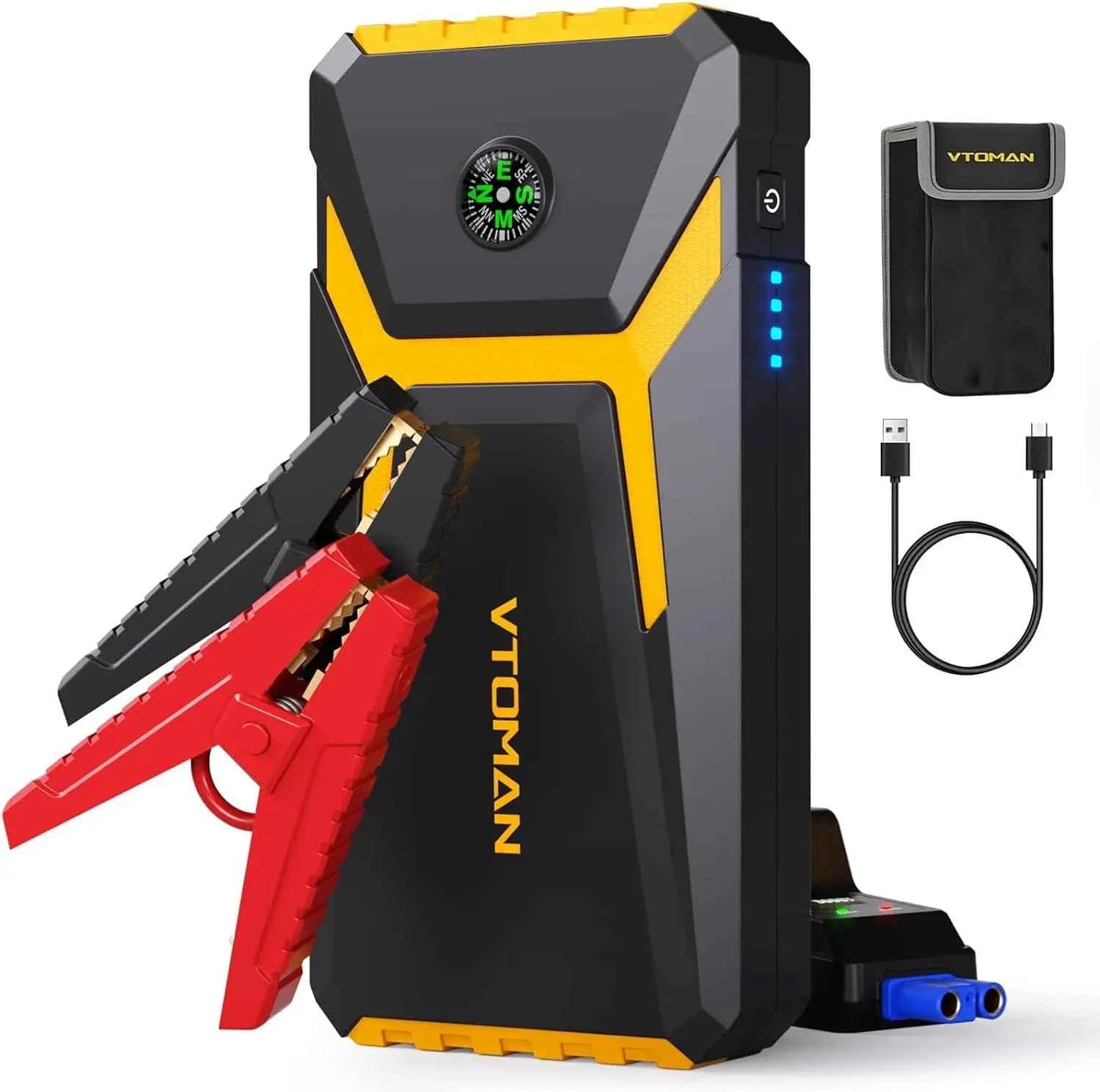 Compact 12V car jump starter and power bank – image 1