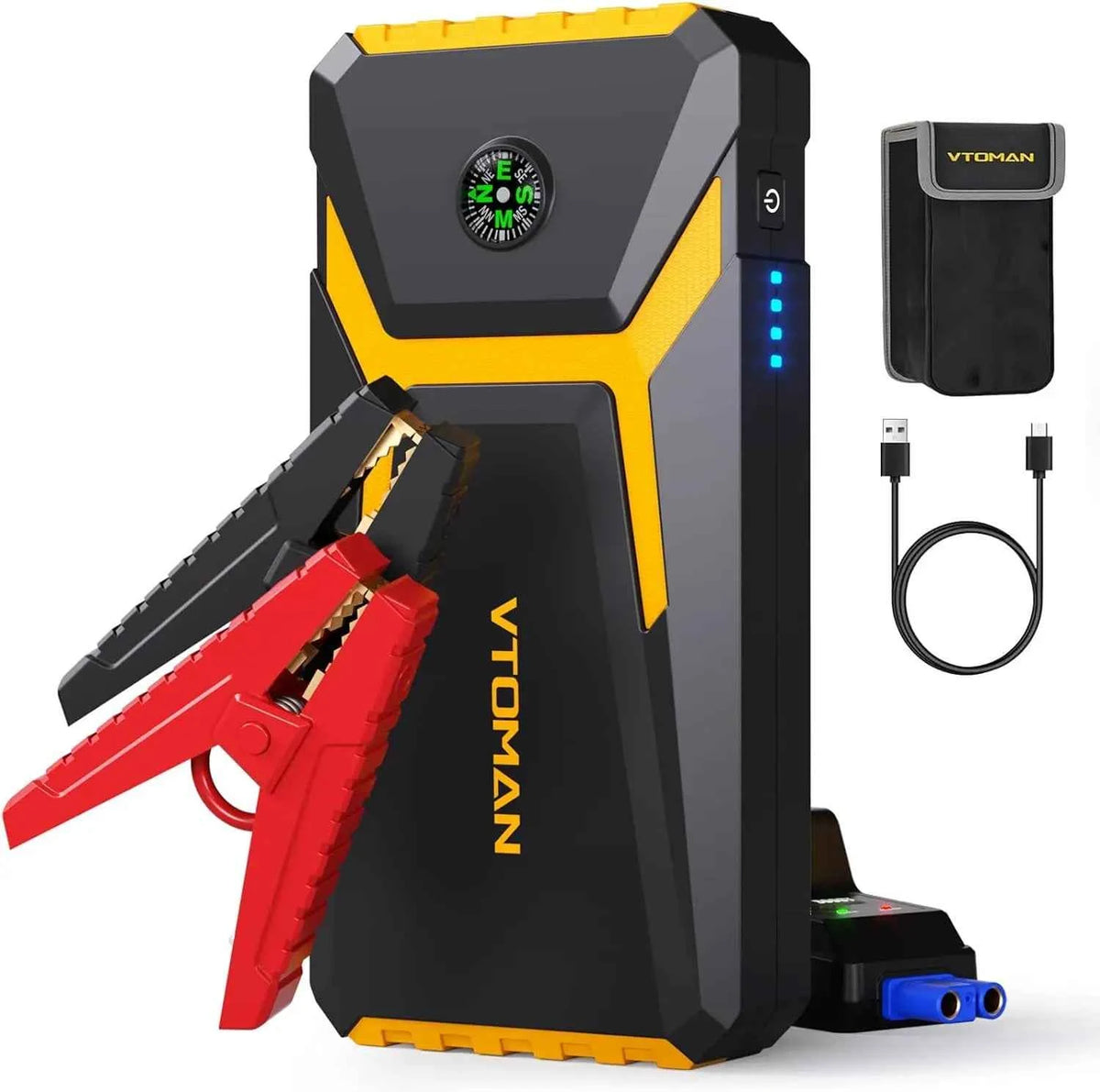 Compact 12V car jump starter and power bank – image 1