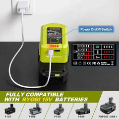 100W USB-C charger and power adapter for Ryobi 18V batteries – image 3