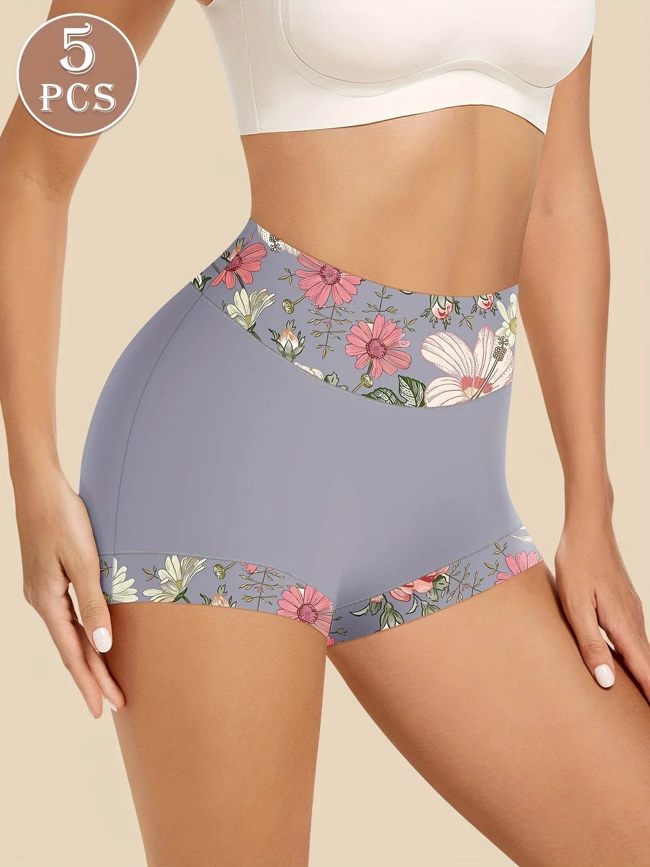 5-Pack Women’s High-Waist Printed Underwear - SnaggIt