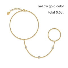 3mm D Color Moissanite Adjustable Tennis Bracelet - SnaggIt