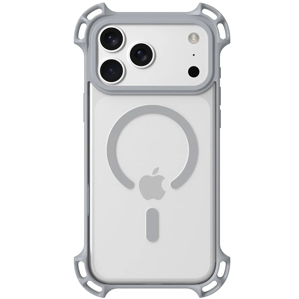 Shockproof Bumper Clear Case - For Magsafe iPhone 14 Series - Gray / Plus - Phone Cases & Covers