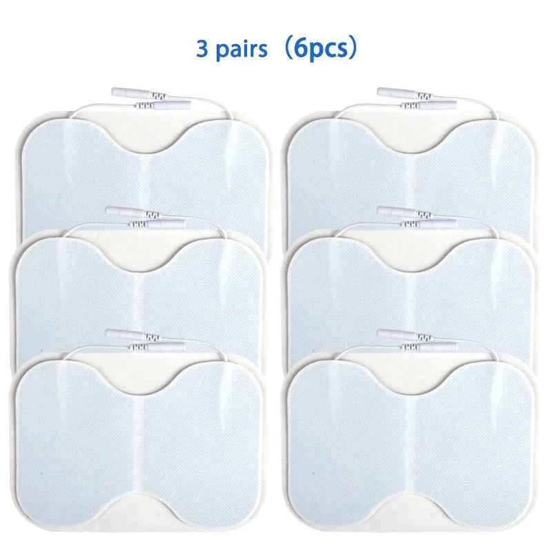 Replacement TENS Electrode Pads – Large Coverage Muscle Stimulator Stickers (2.0mm Plug)