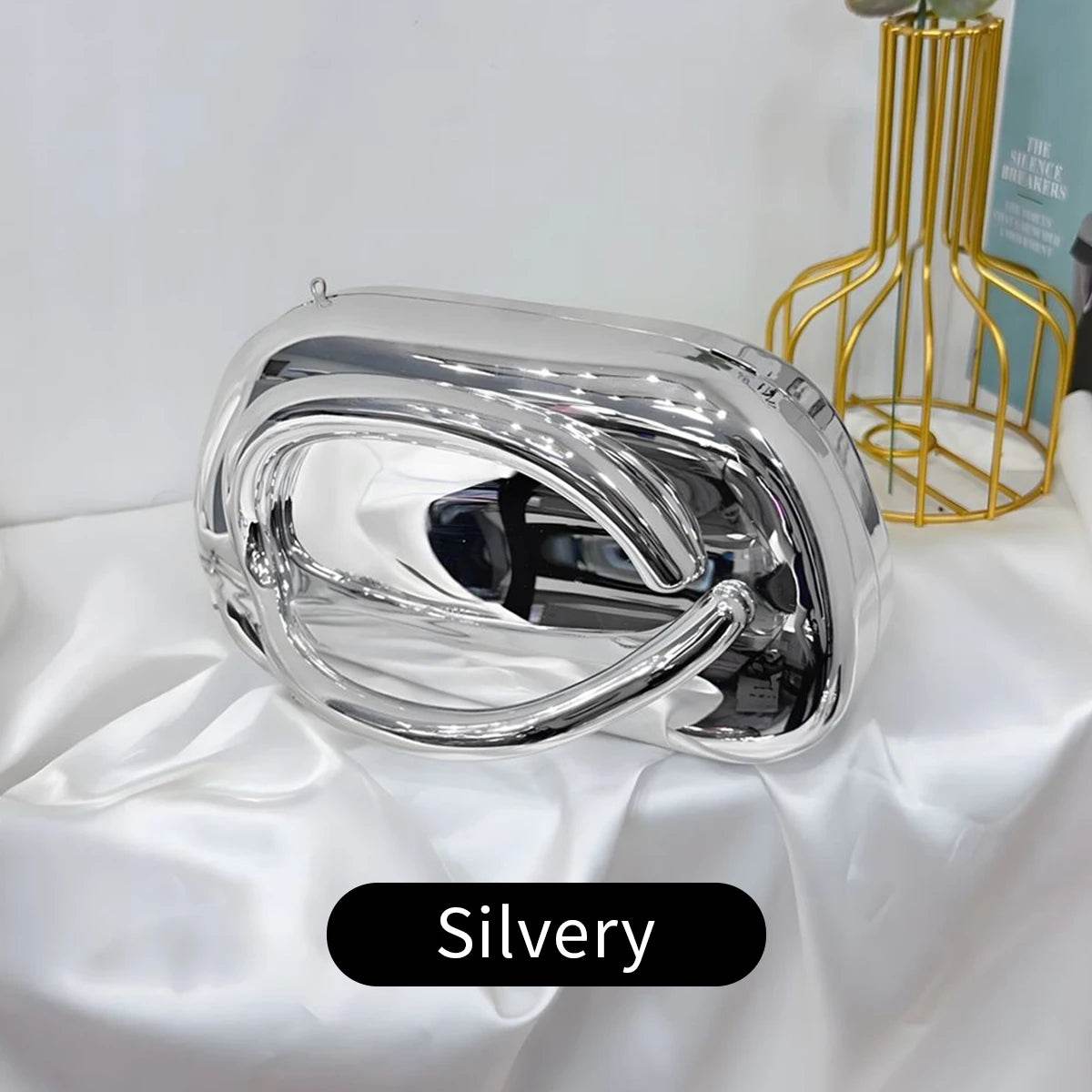 Acrylic Box-Shaped Evening Crossbody Bag - SnaggIt