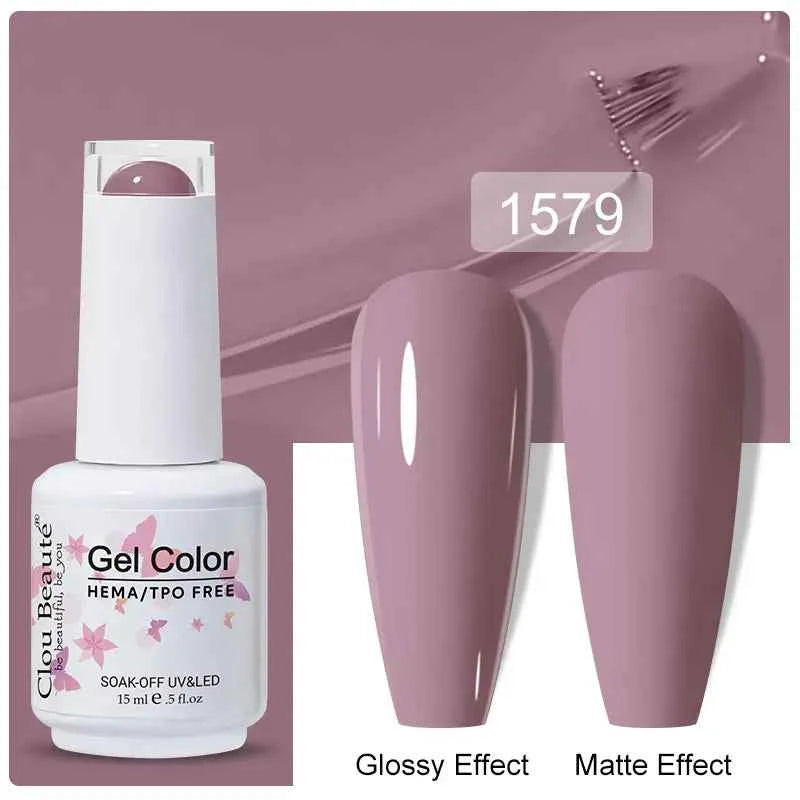 Professional 15ml HEMA & TPO Free Gel Polish – High-Performance Red & Multi Tone Semi Permanent Varnish