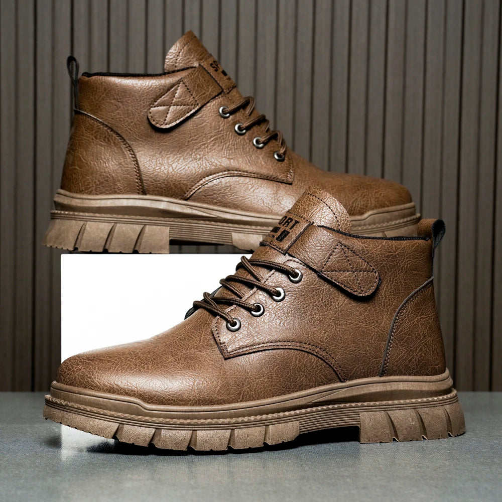 Men’s British Workwear Mid-Top Boots by Snagg A Shoes