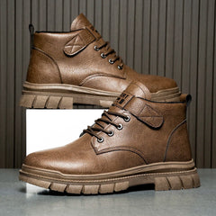 Men’s British Workwear Mid-Top Boots by Snagg A Shoes