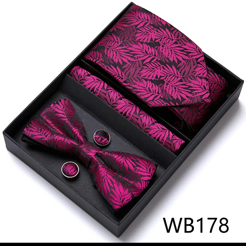 Men’s Luxury Tie & Bow Set - WB178 - Others In Fashion