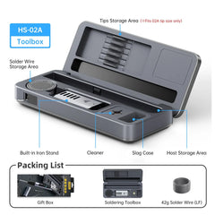 HS-02 100W Smart Soldering Iron Kit with C210 Tip & OLED Display
