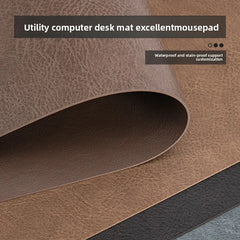 Retro Cowhide Leather Desk Mat for Desktop & Office Use by Snagg A Mouse Pad