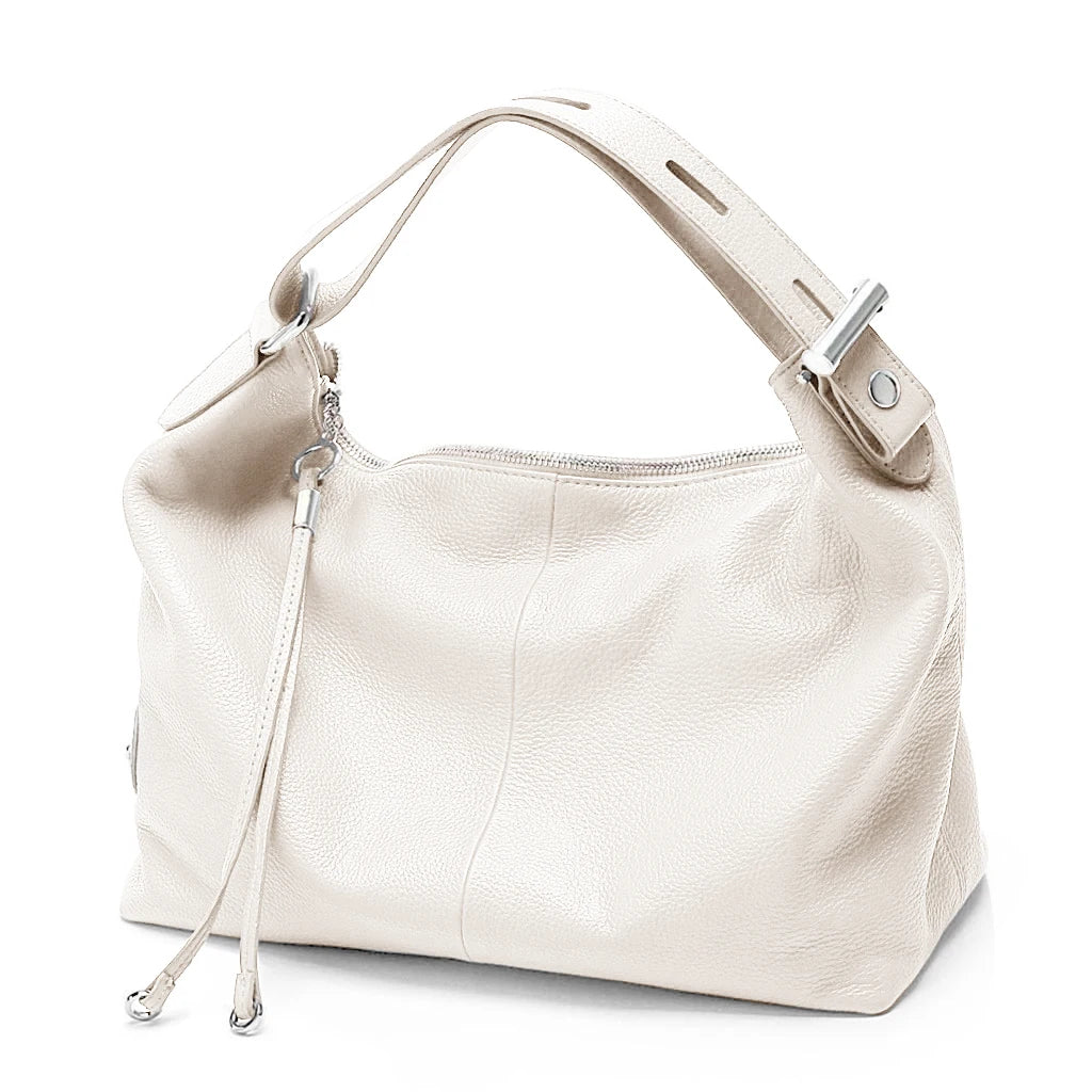 100% Genuine Leather Large Hobo Tote Bag – Women's Top Handle Shoulder Bag & Underarm Purse (0.74kg)