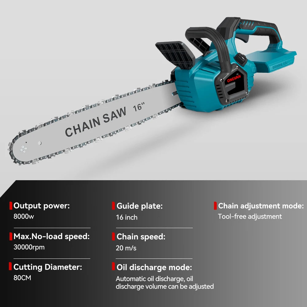 16" Brushless Cordless Chainsaw