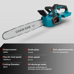 16" Brushless Cordless Chainsaw