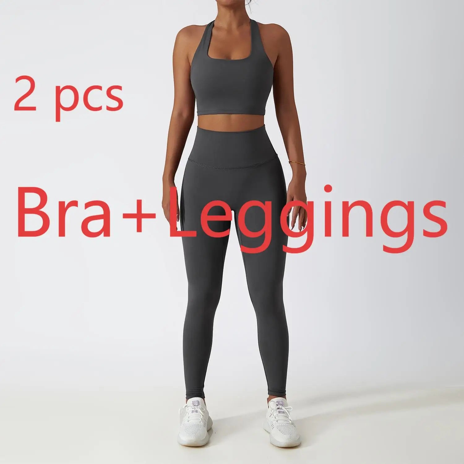 Women's 2/3-Piece Soft Breathable Yoga Set | High Waist Fitness Gym Suit Tracksuit Workout Clothes