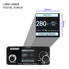 T12 75W Digital Soldering Station with Temperature Control