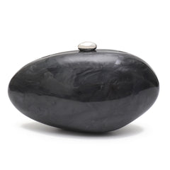 Shell-Shaped Acrylic Evening Clutch